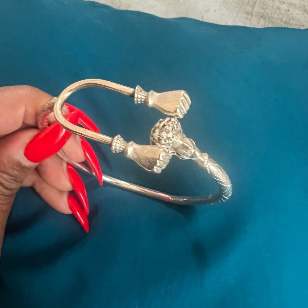 Sterling silver West Indies bangle